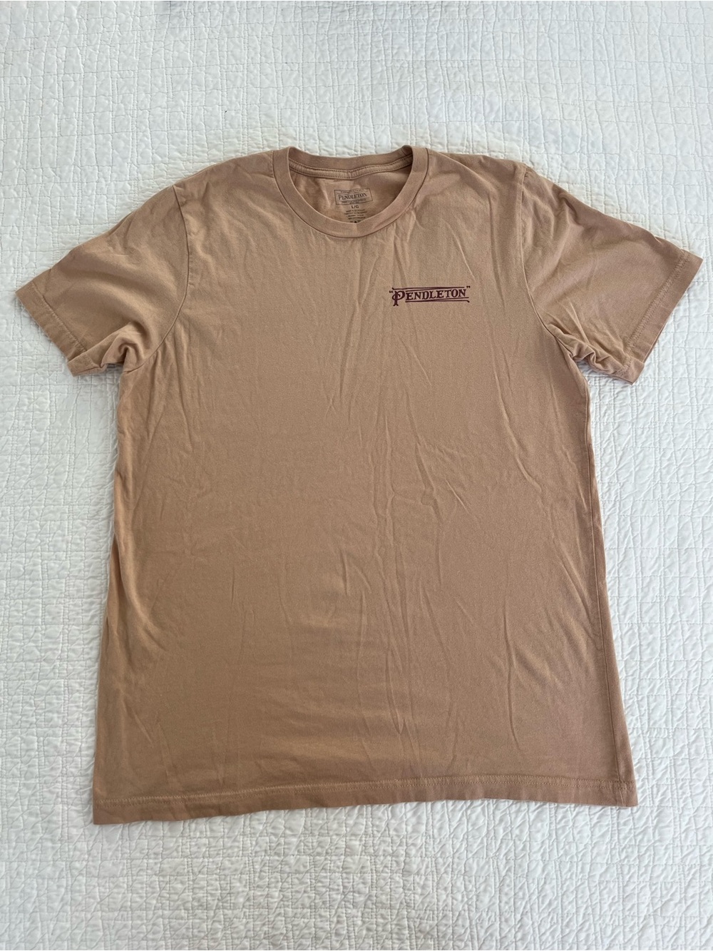 Pendleton Men's Tan Graphic Longhorn T-Shirt Size L